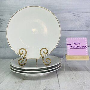 Seltmann Weiden MONIKA SHAPE White Gold Ring West Germany Porcelain Plate Set 4